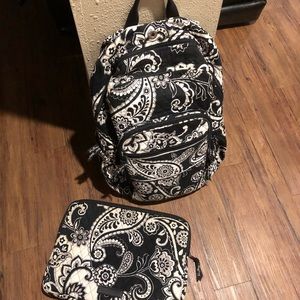 Vera Bradley Bookbag and Computer Case